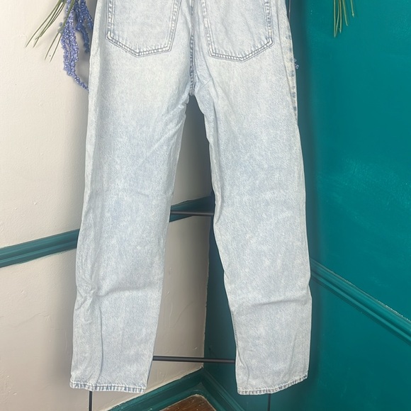 H&M & Denim 90’s straight bleached distressed jeans rigid - Picture 6 of 6